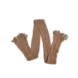 Alpaca Scarf Handmade Gray 72" x 4"